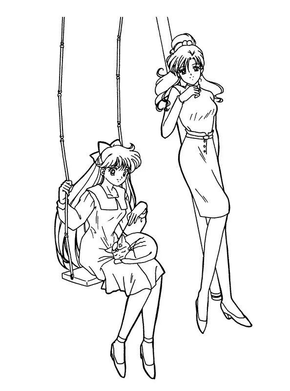 Çocuklar İçin Sailor Moon Boyama Sayfaları 