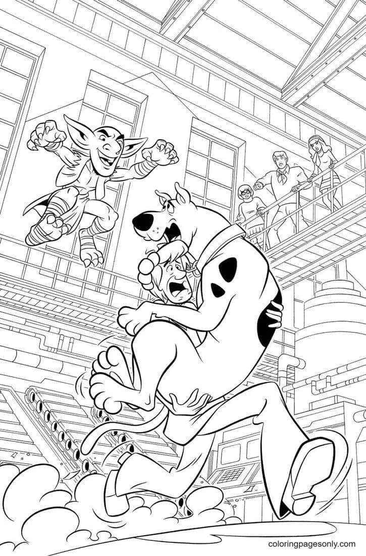 Çocuklar İçin Scooby Doo Boyama Sayfaları 