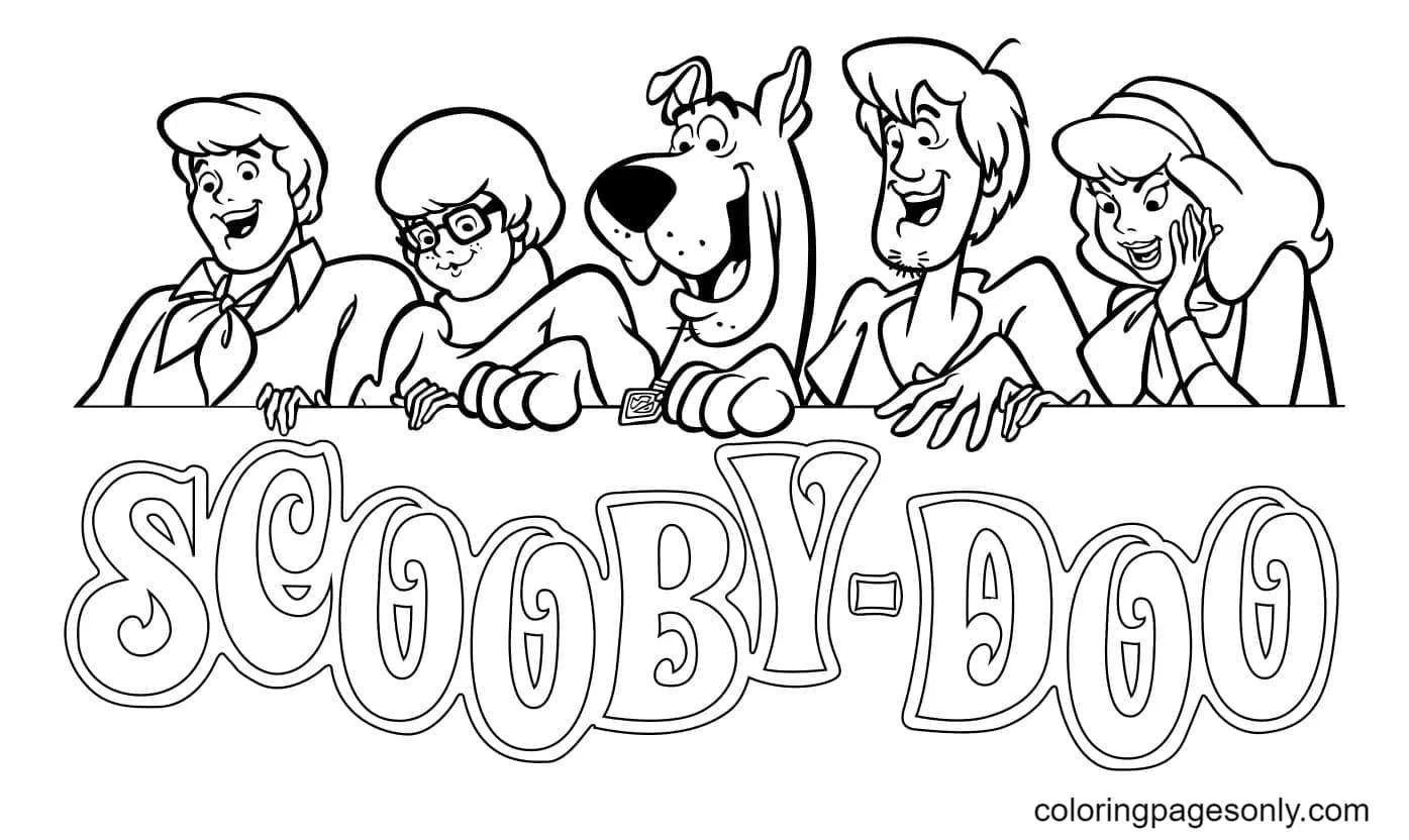 Çocuklar İçin Scooby Doo Boyama Sayfaları 