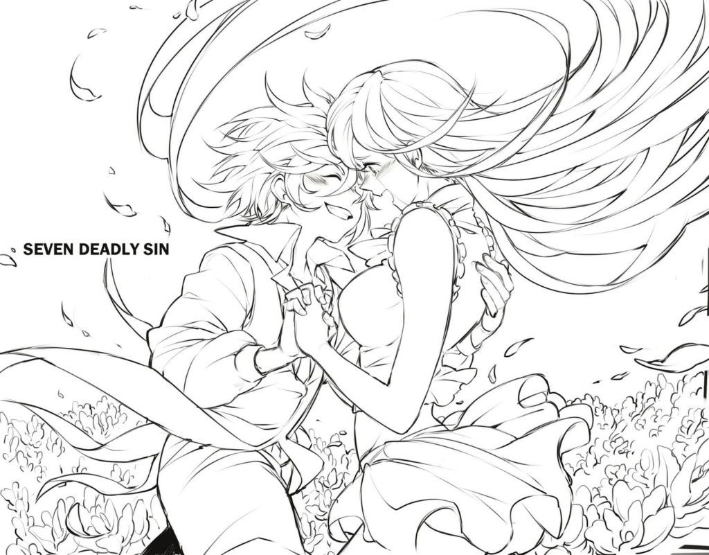 Çocuklar İçin Seven Deadly Sins Boyama Sayfaları 
