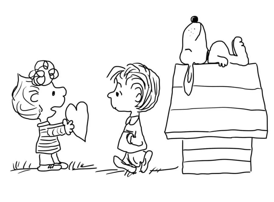 Çocuklar İçin Snoopy Boyama Sayfaları 