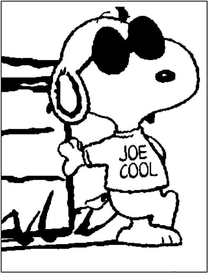 Çocuklar İçin Snoopy Boyama Sayfaları 
