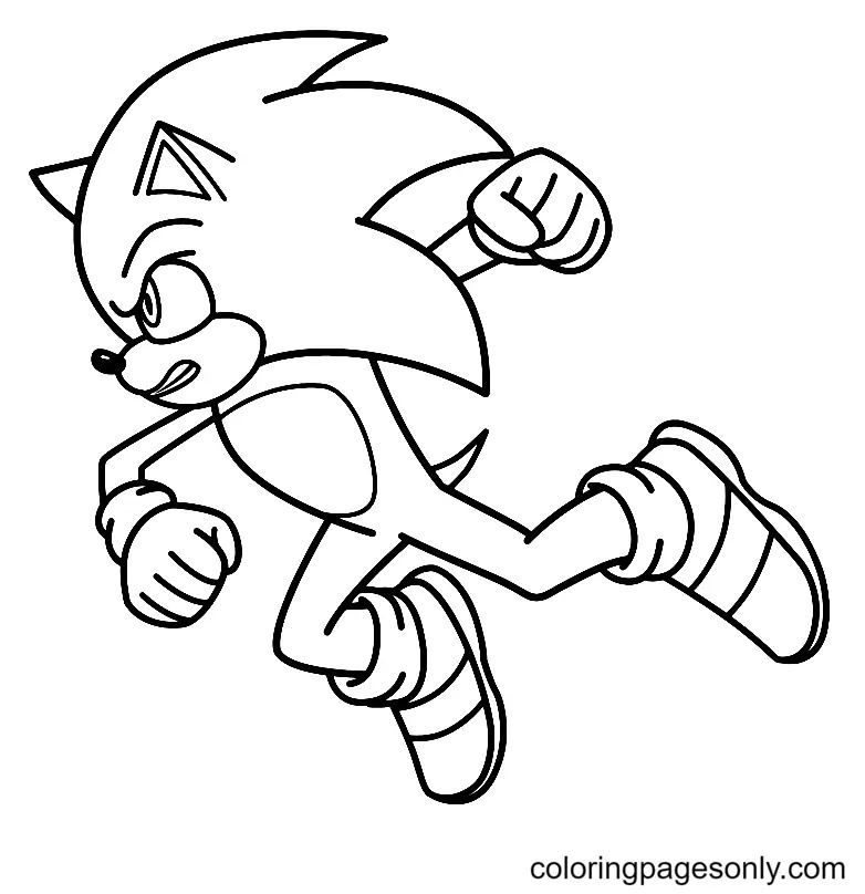 Çocuklar İçin Sonic-The Hedgehog 2 Boyama Sayfaları 