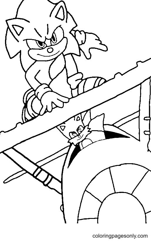 Çocuklar İçin Sonic-The Hedgehog 2 Boyama Sayfaları 