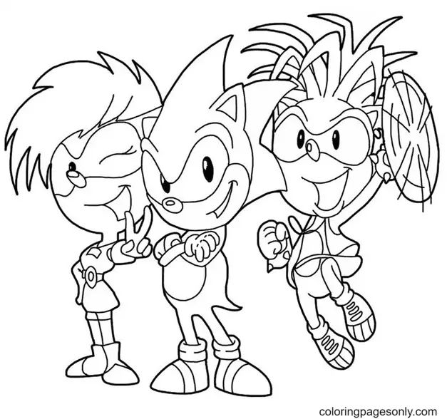 Çocuklar İçin Sonic-The Hedgehog 2 Boyama Sayfaları 