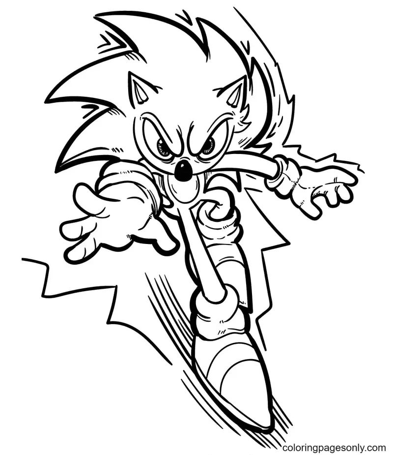 Çocuklar İçin Sonic-The Hedgehog 2 Boyama Sayfaları 