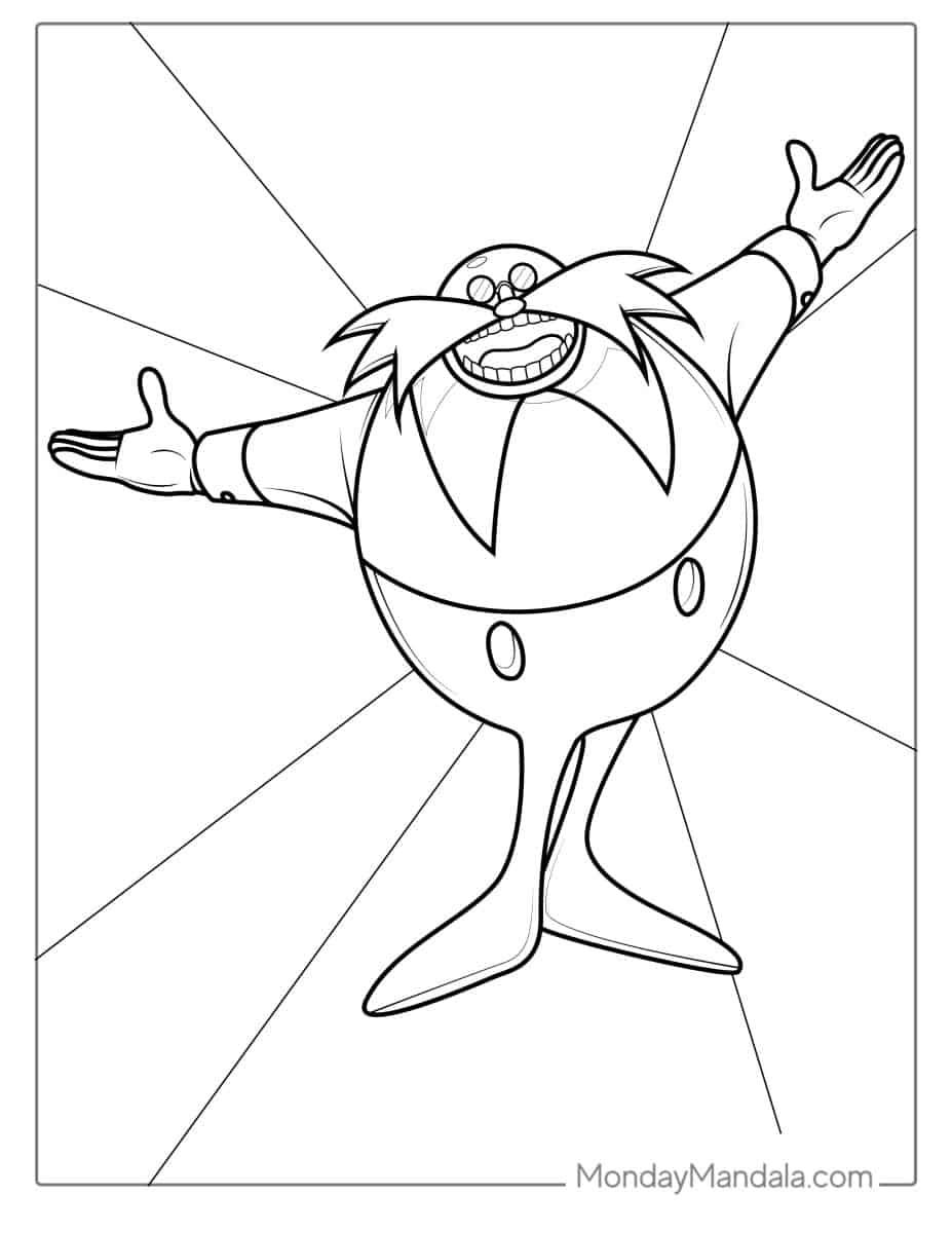 Çocuklar İçin Sonic Boyama Sayfaları 