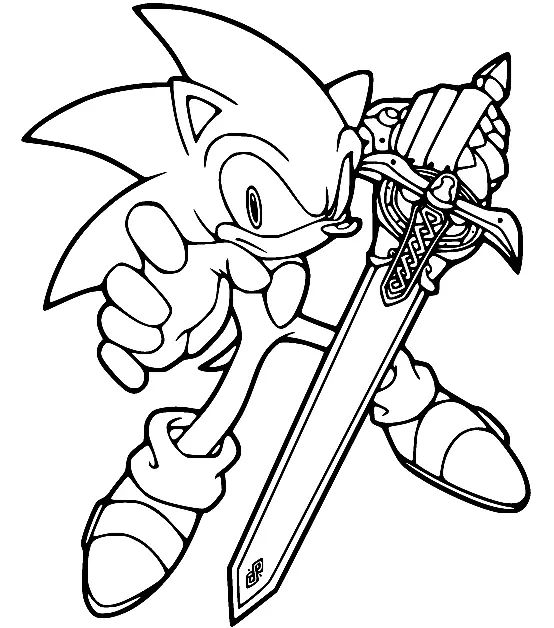 Çocuklar İçin Sonic Boyama Sayfaları 