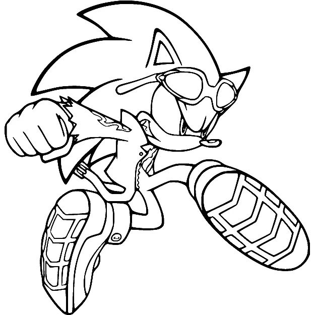 Çocuklar İçin Sonic Boyama Sayfaları 