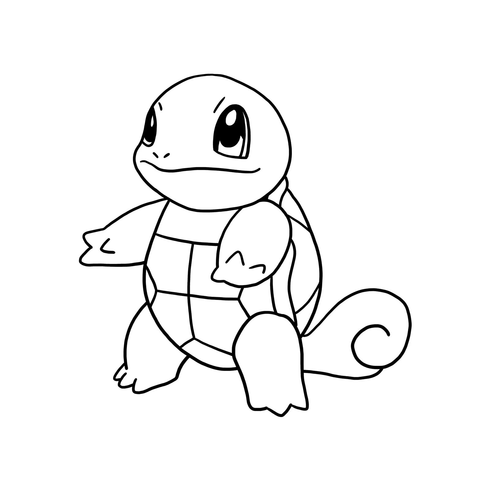 Çocuklar İçin Squirtle Boyama Sayfaları 
