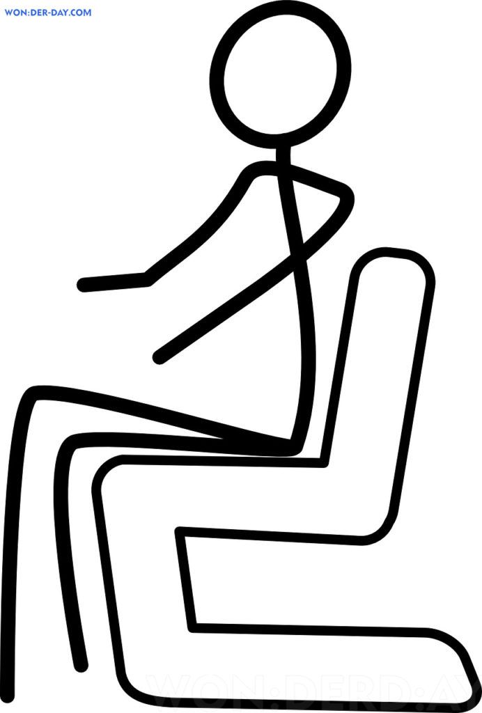 Çocuklar İçin Stickman Boyama Sayfaları 