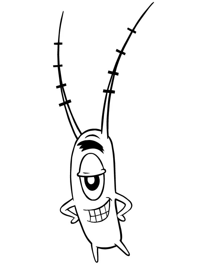 Çocuklar İçin Sunger Bob Boyama Sayfaları 