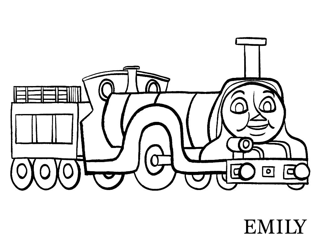 Çocuklar İçin Thomas ve Arkadaşları Boyama Sayfaları 