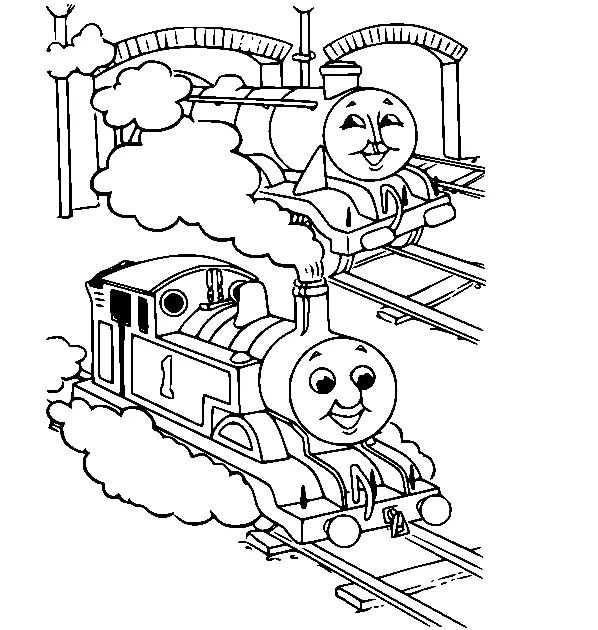 Çocuklar İçin Thomas ve Arkadaşları Boyama Sayfaları 