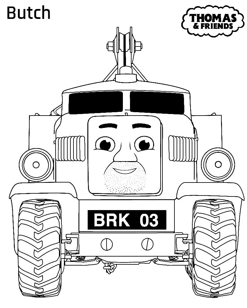Çocuklar İçin Thomas ve Arkadaşları Boyama Sayfaları 
