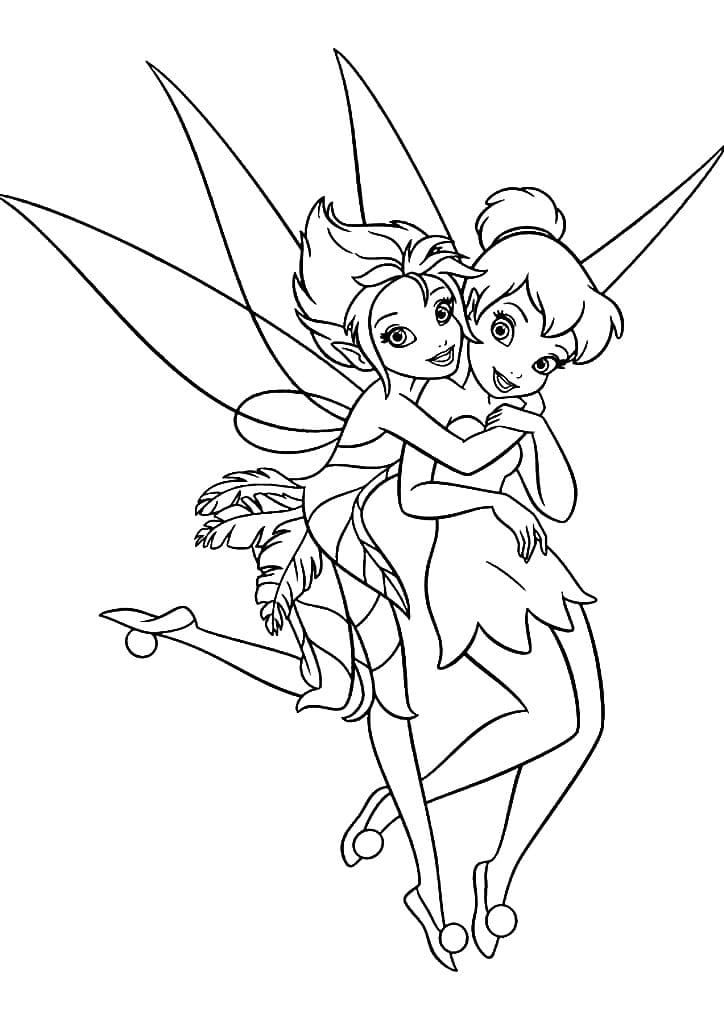 Çocuklar İçin Tinkerbell Boyama Sayfaları 