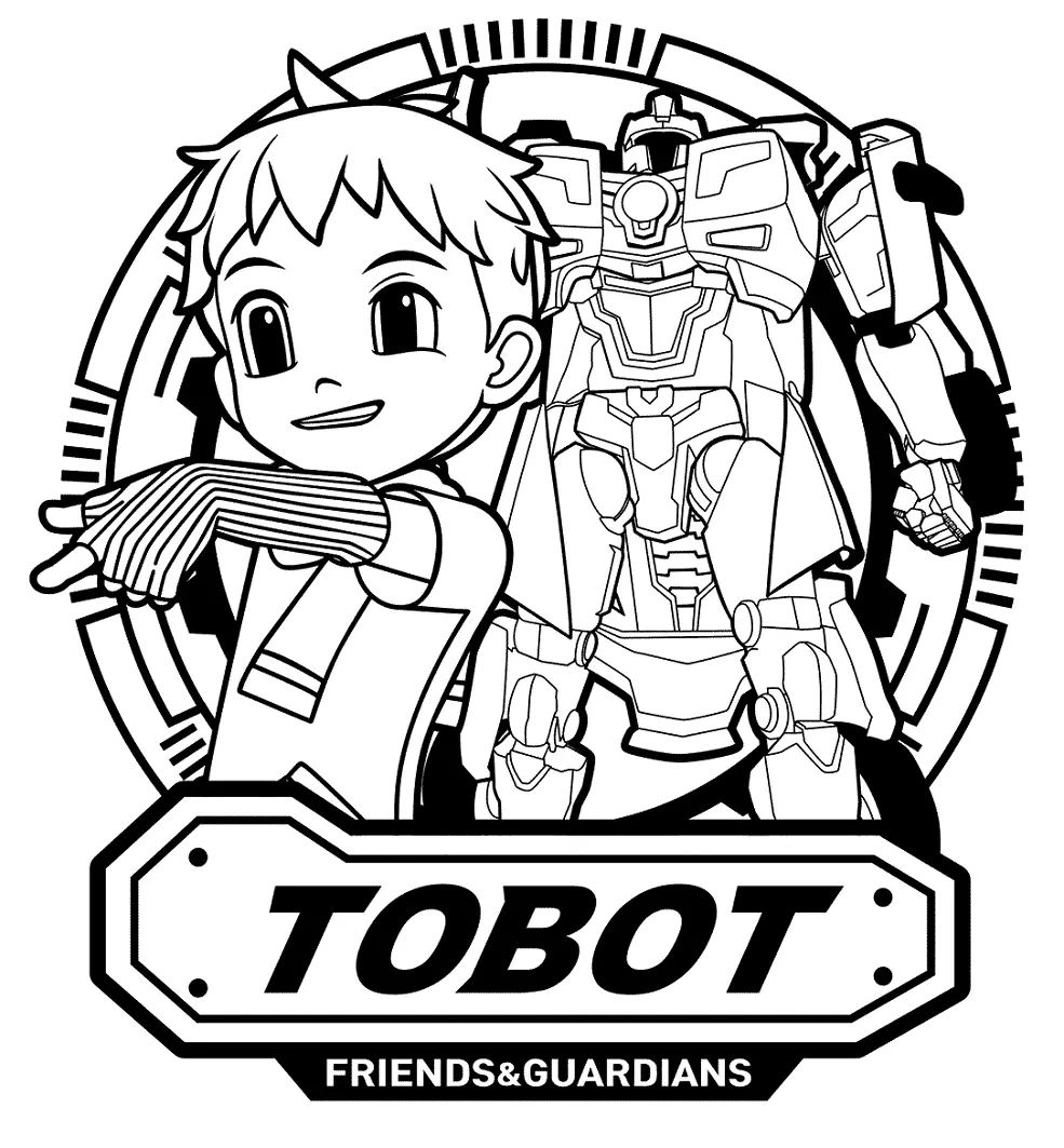 Çocuklar İçin Tobot Boyama Sayfaları 