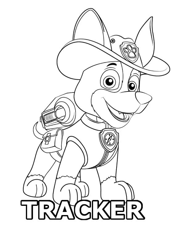 Çocuklar İçin Tracker Paw Boyama Sayfaları 