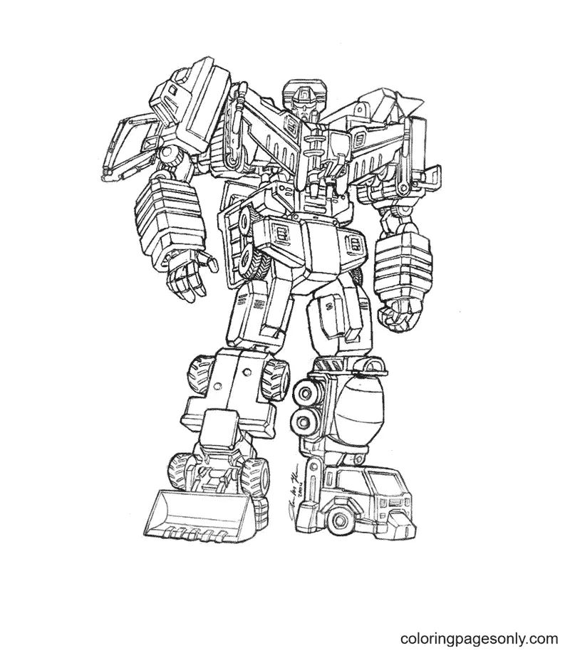 Çocuklar İçin Transformers Boyama Sayfaları 