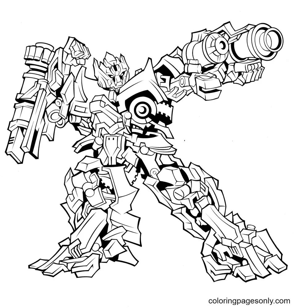 Çocuklar İçin Transformers Boyama Sayfaları 