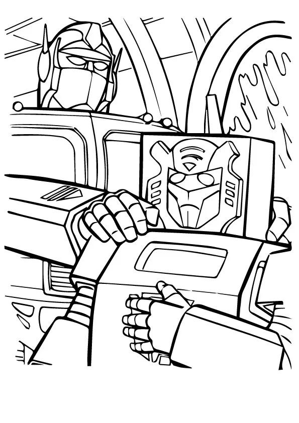 Çocuklar İçin Transformers Boyama Sayfaları 