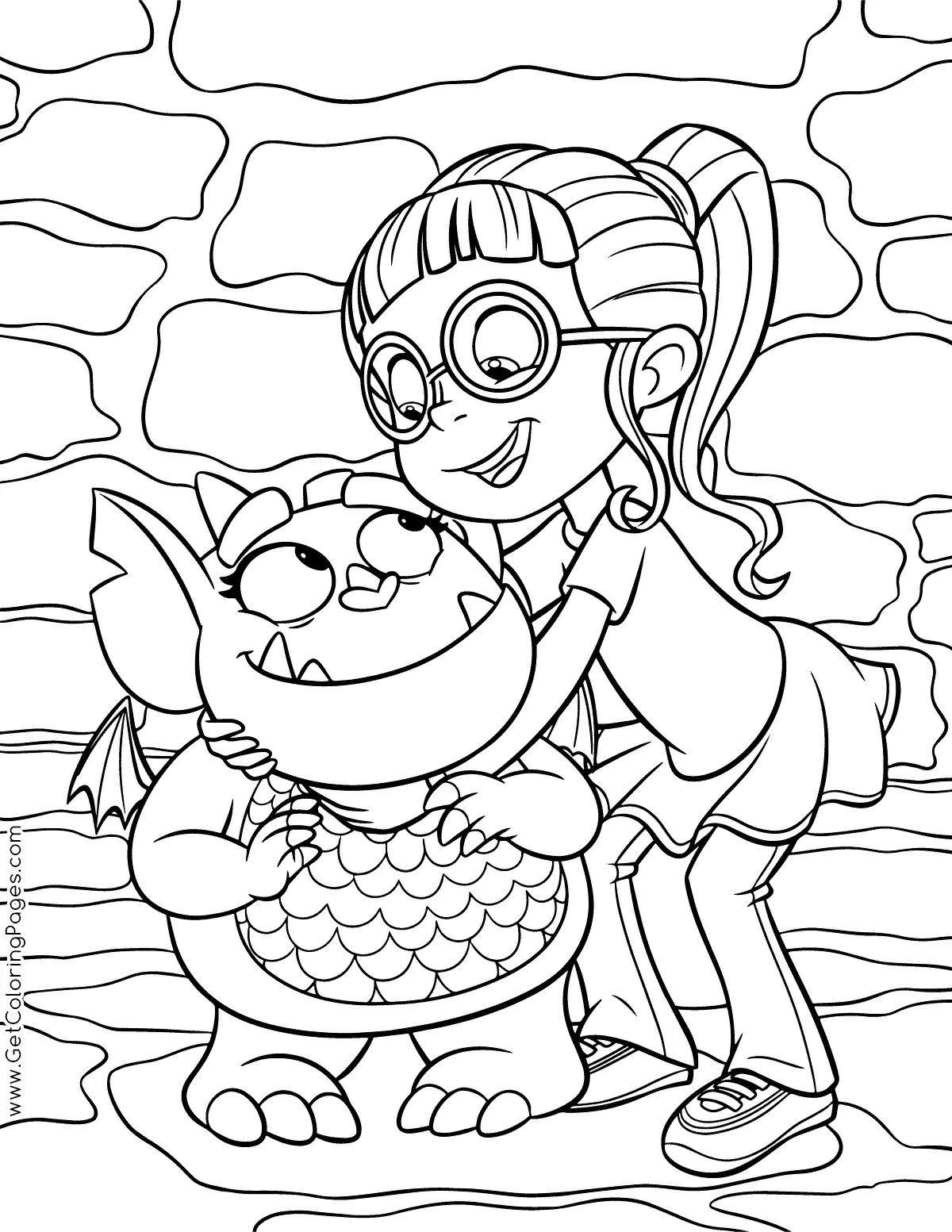 Çocuklar İçin Vampirina Boyama Sayfaları 