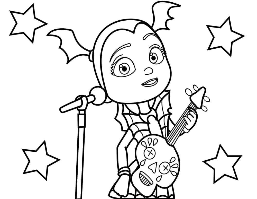 Çocuklar İçin Vampirina Boyama Sayfaları 