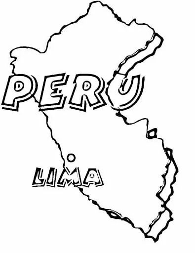 Çocuklar İçin  ülkeler Peru Boyama Sayfaları 