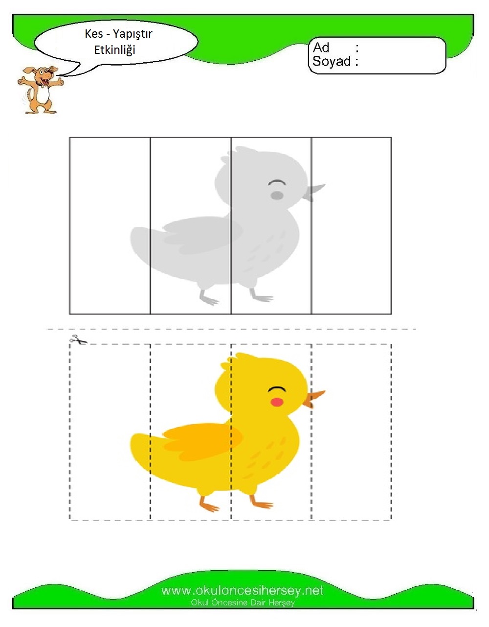 Kes Yapıştır Çalışmaları