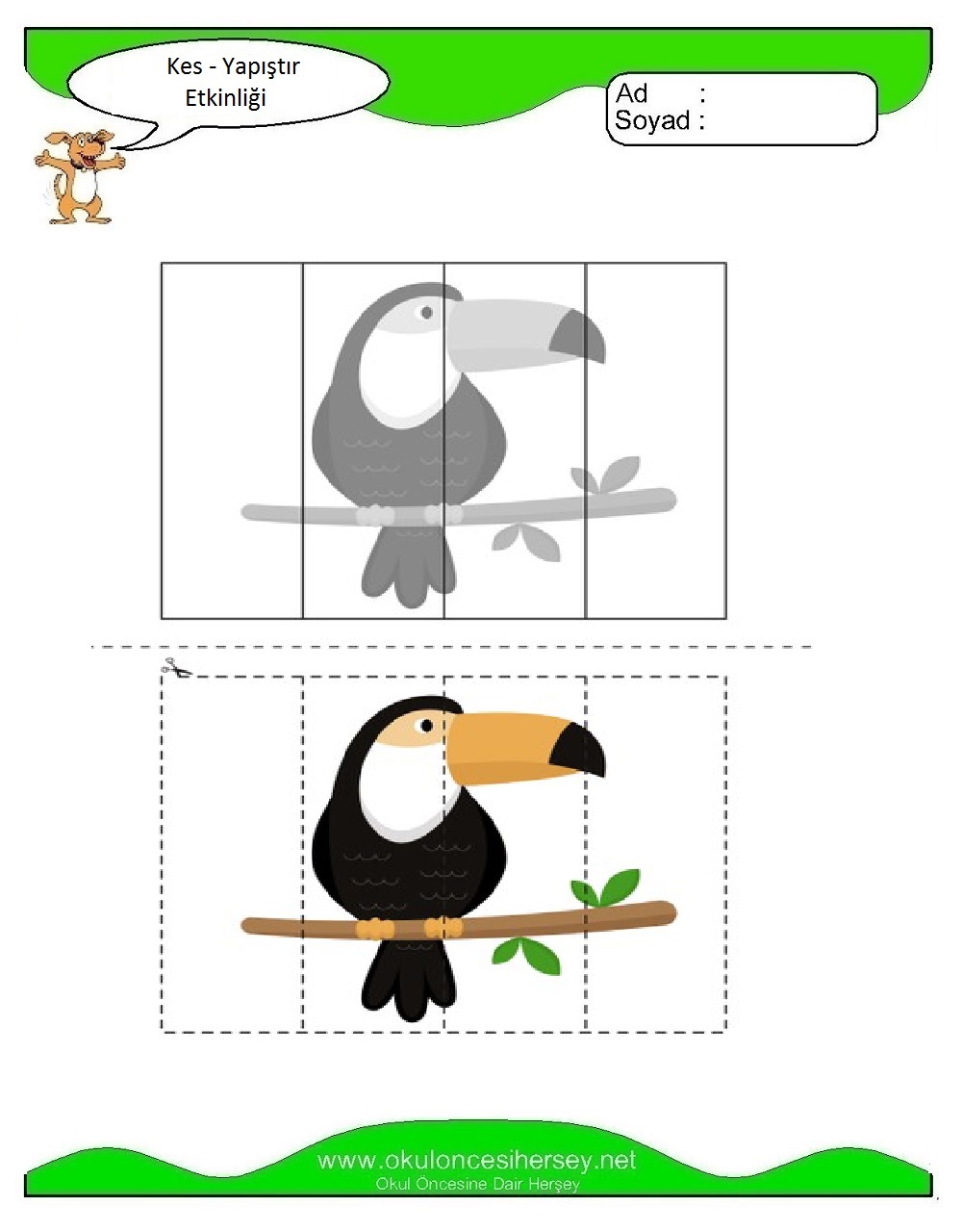 Kes Yapıştır Çalışmaları