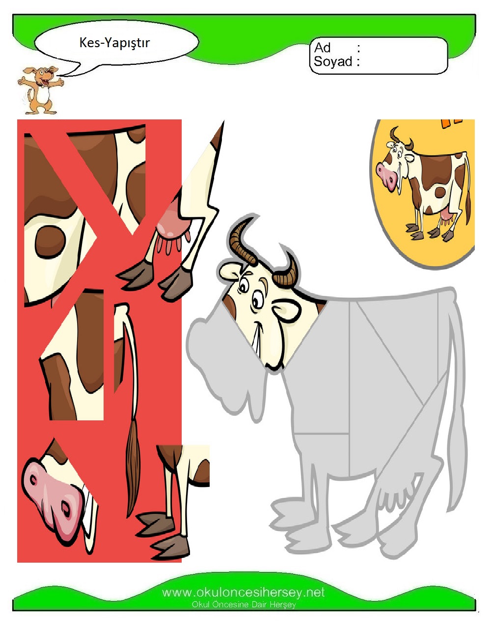 Kes Yapıştır Çalışmaları