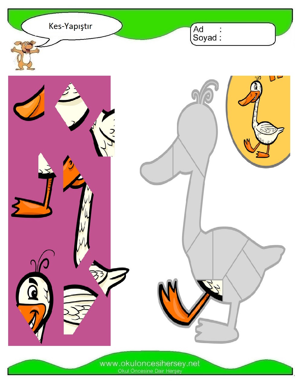 Kes Yapıştır Çalışmaları