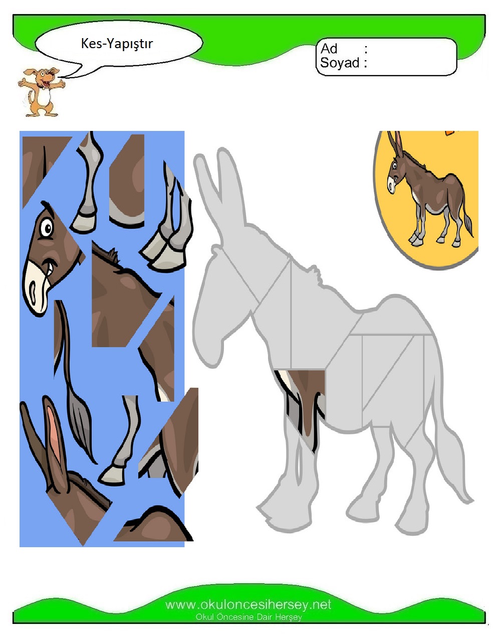 Kes Yapıştır Çalışmaları