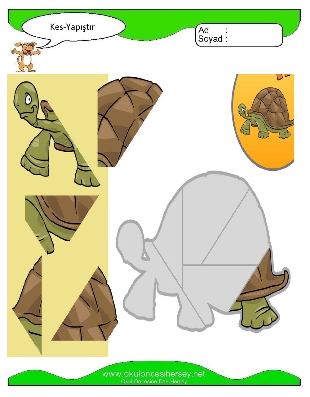 Kes Yapıştır Çalışmaları