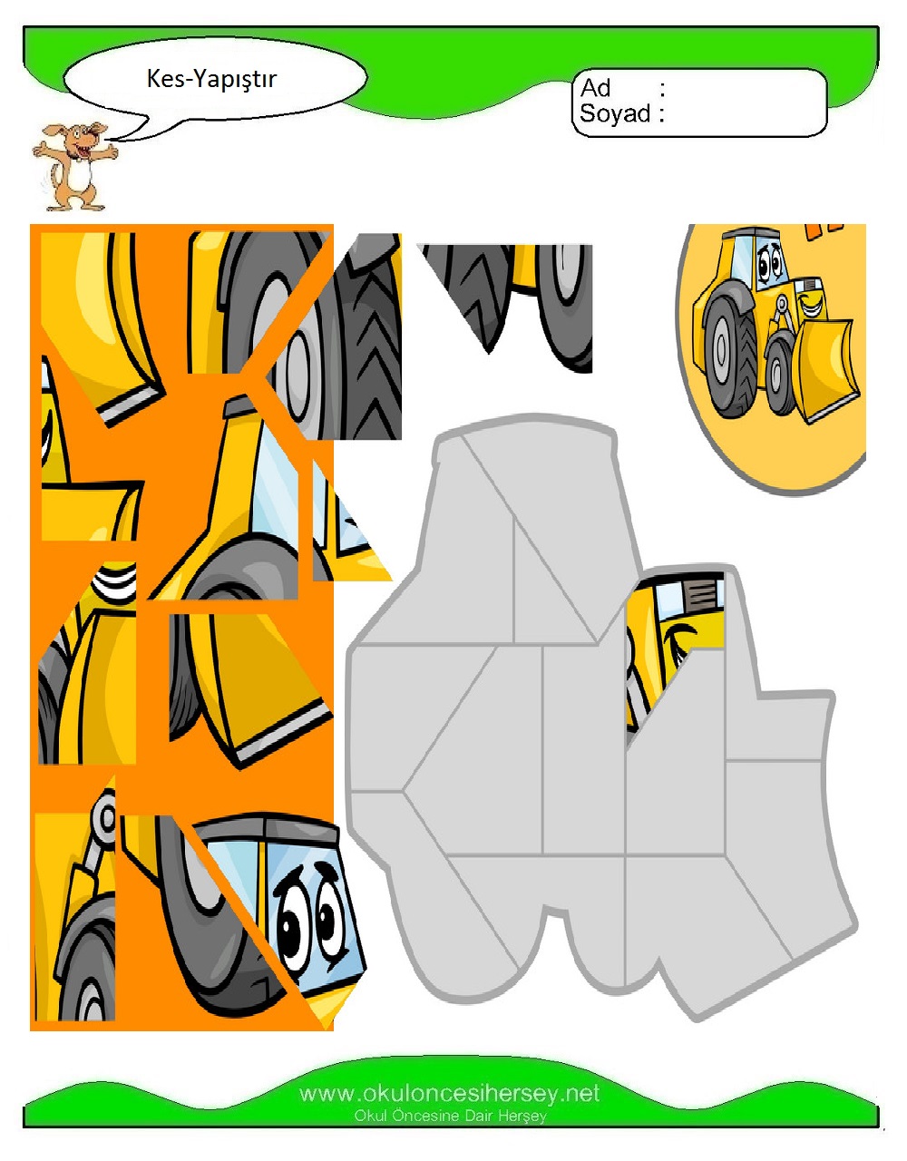 Kes Yapıştır Çalışmaları