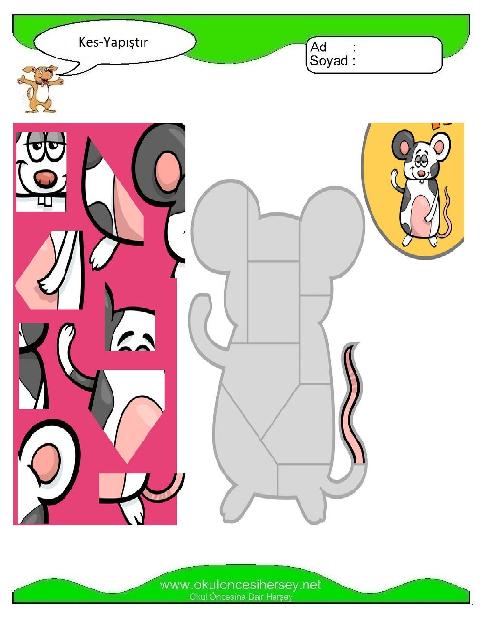 Kes Yapıştır Çalışmaları