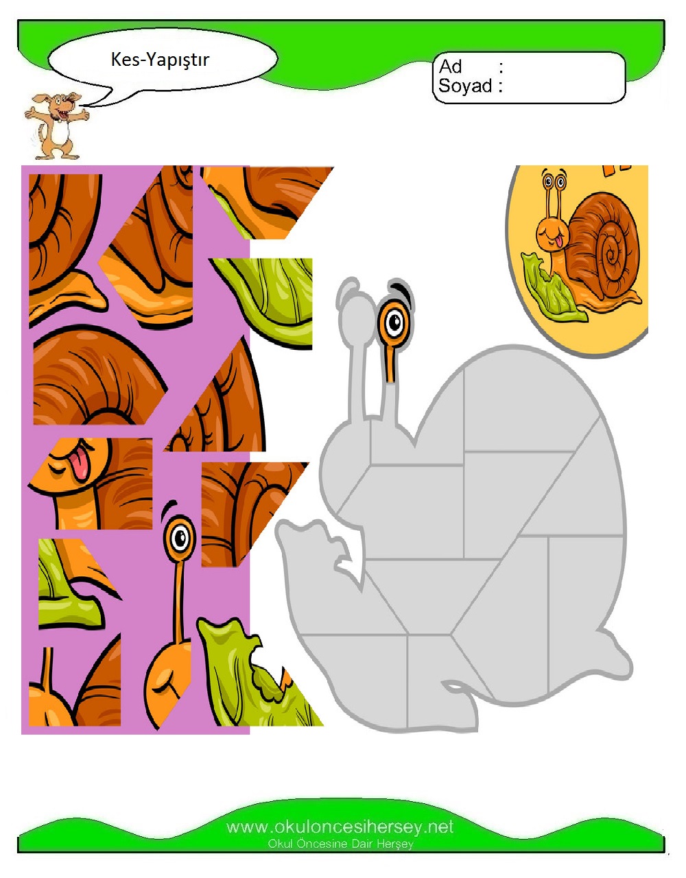 Kes Yapıştır Çalışmaları