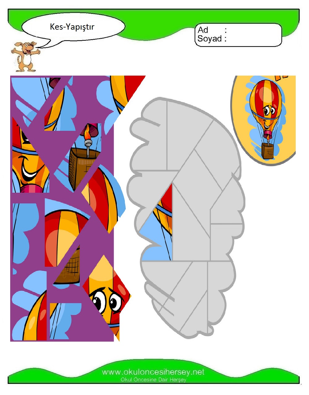 Kes Yapıştır Çalışmaları