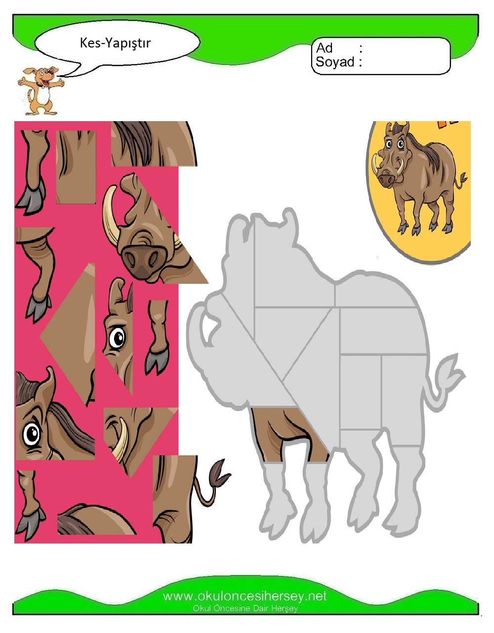 Kes Yapıştır Çalışmaları