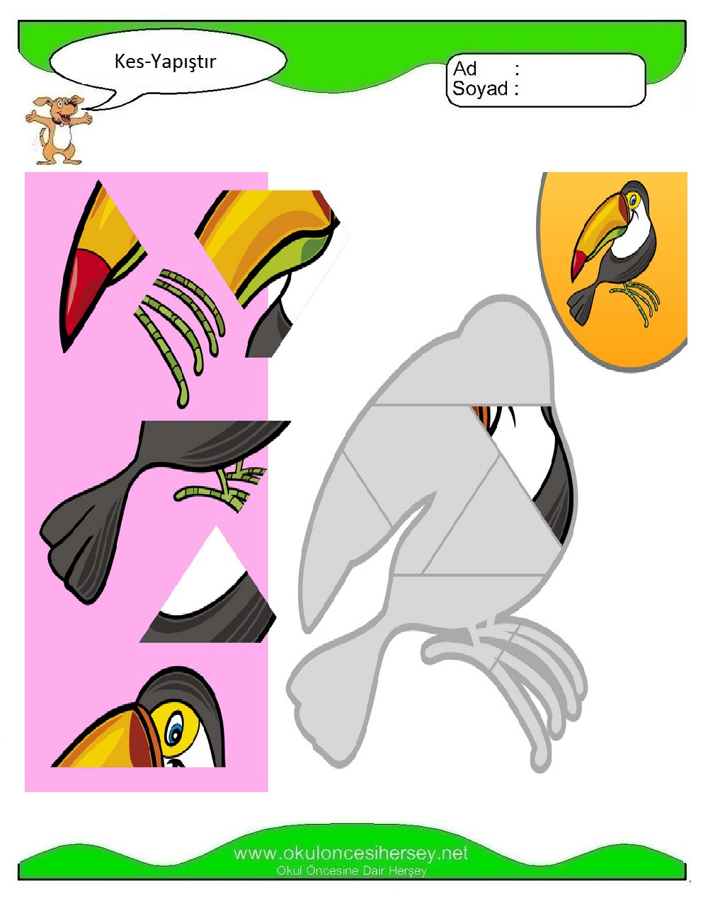 Kes Yapıştır Çalışmaları