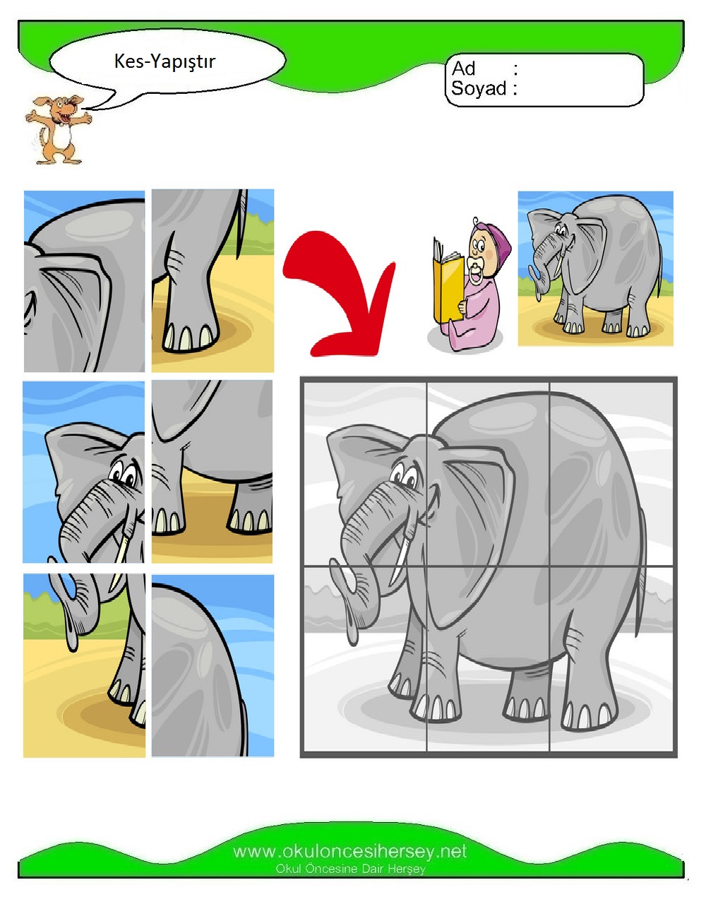 Kes Yapıştır Çalışmaları