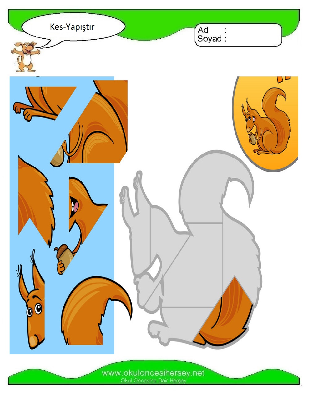 Kes Yapıştır Çalışmaları