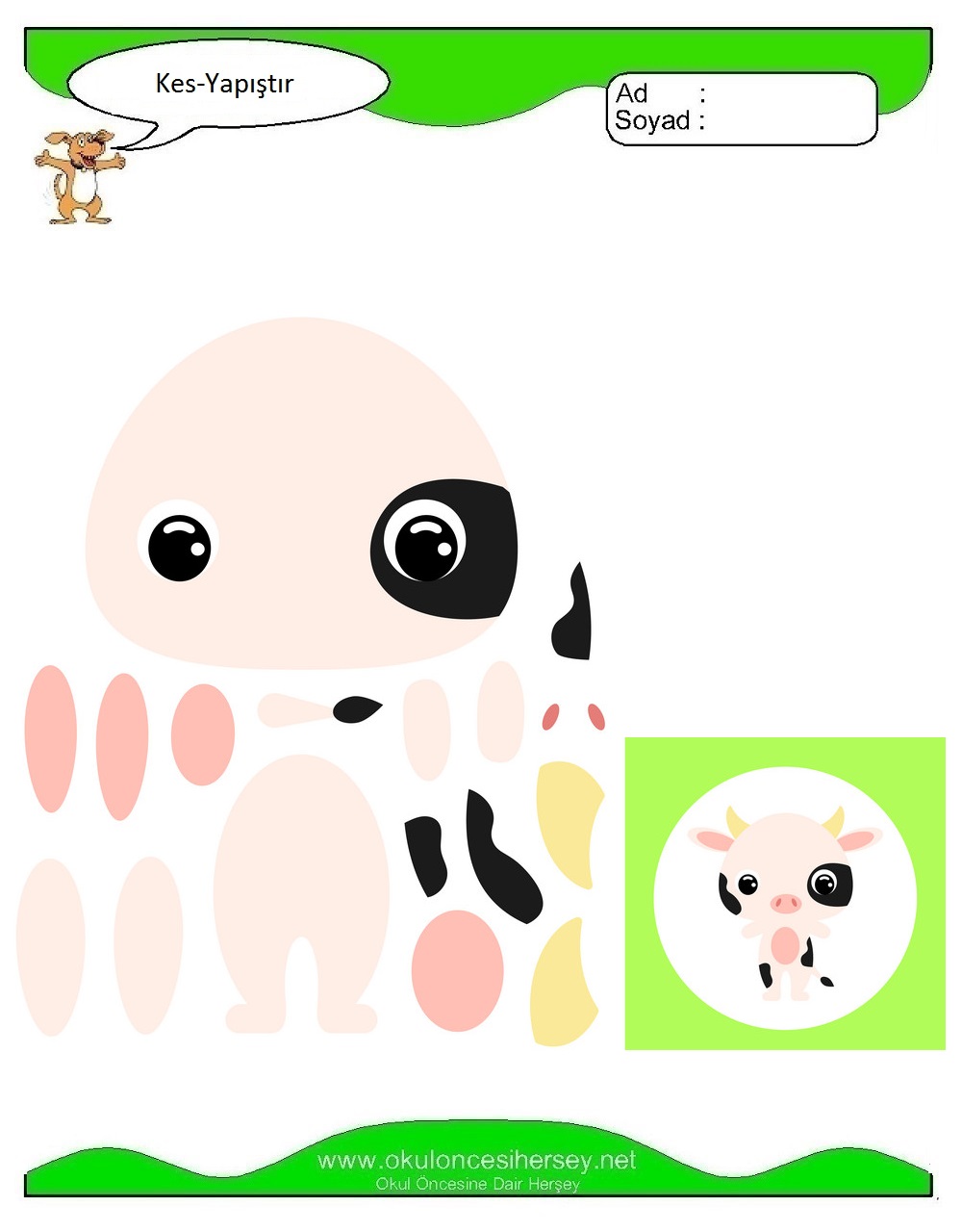 Kes Yapıştır Çalışmaları