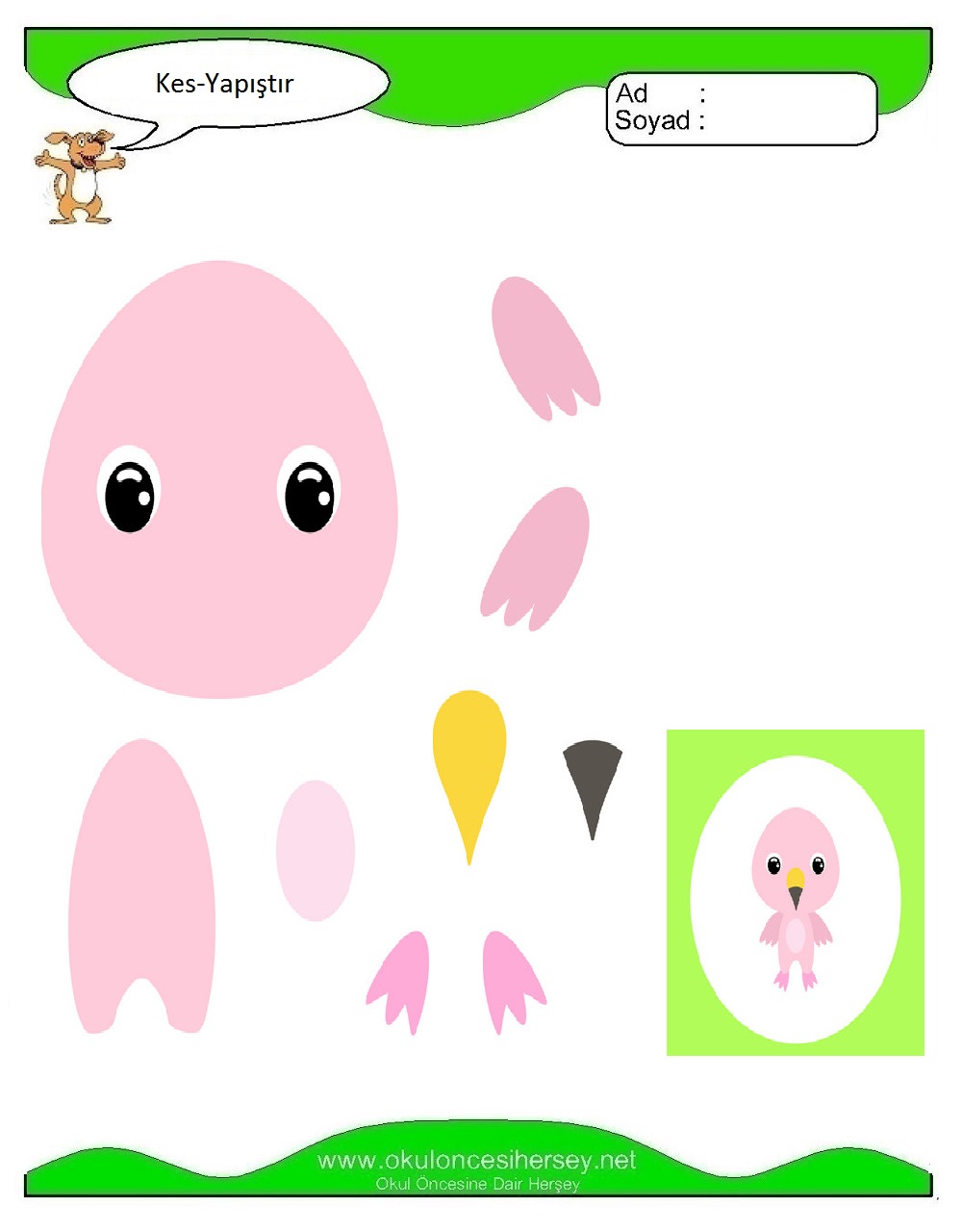 Kes Yapıştır Çalışmaları