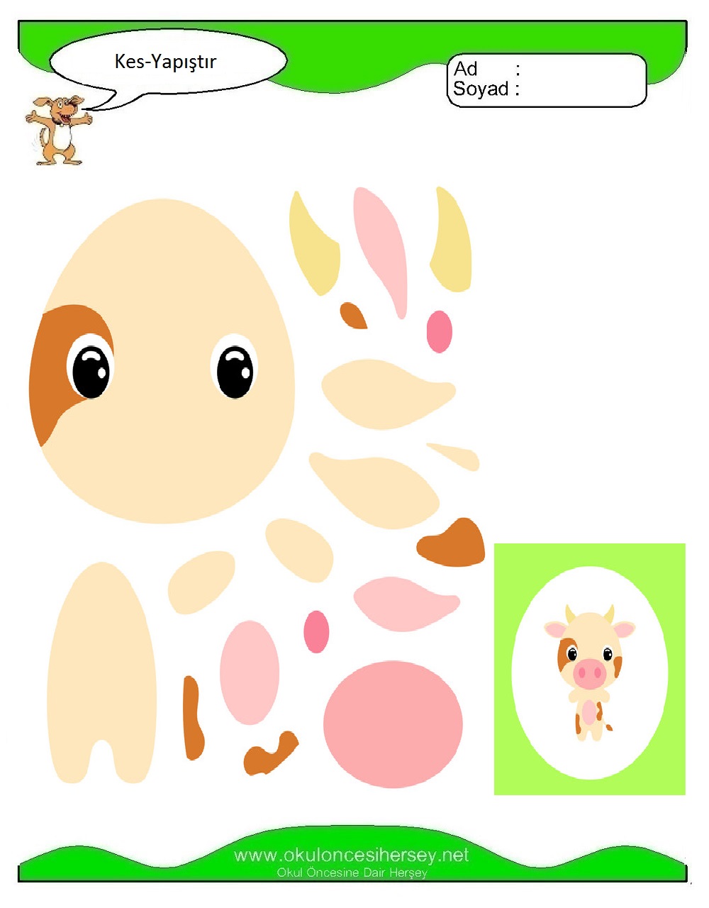 Kes Yapıştır Çalışmaları