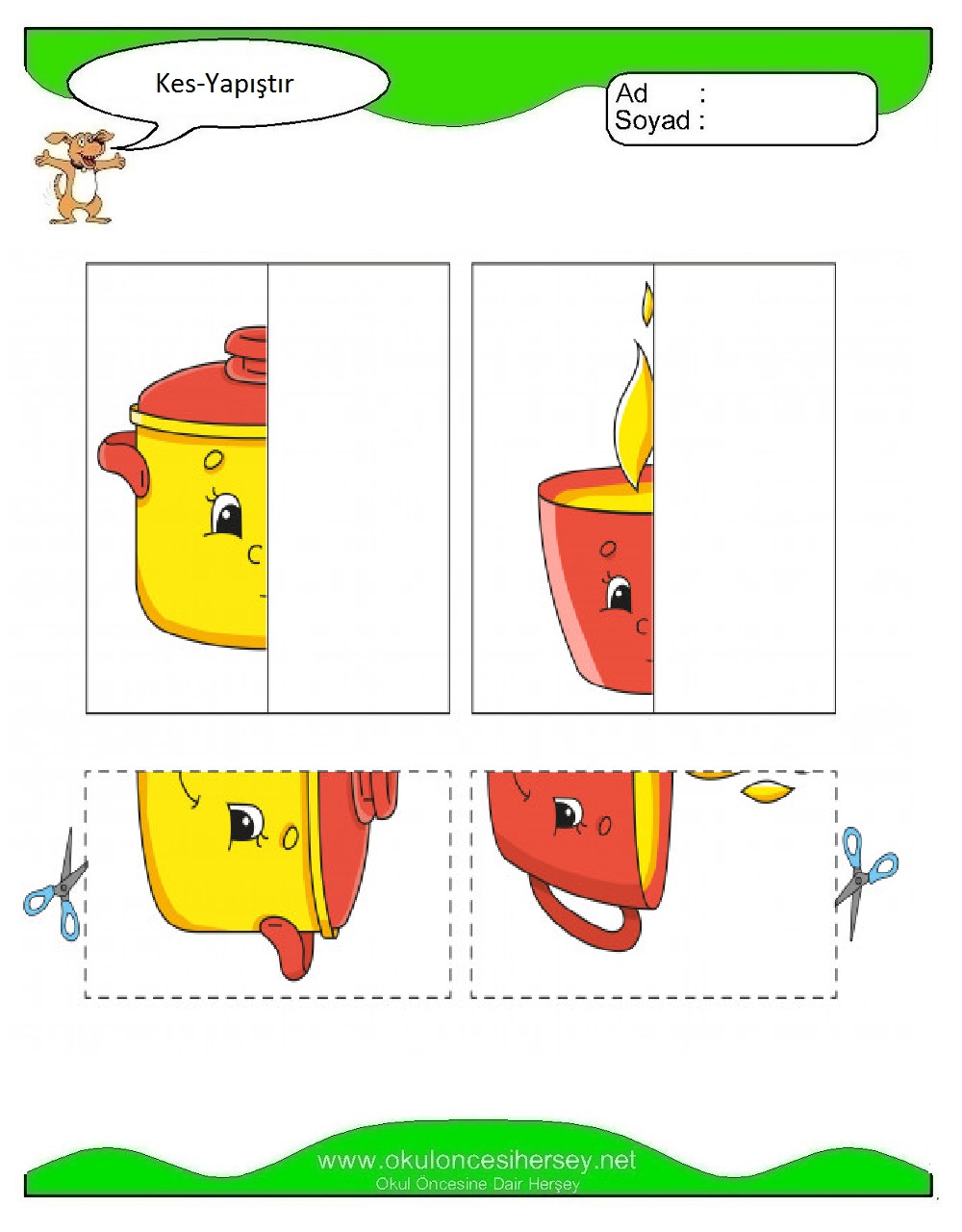 Kes Yapıştır Çalışmaları