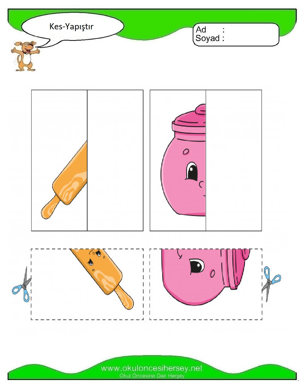 Kes Yapıştır Çalışmaları