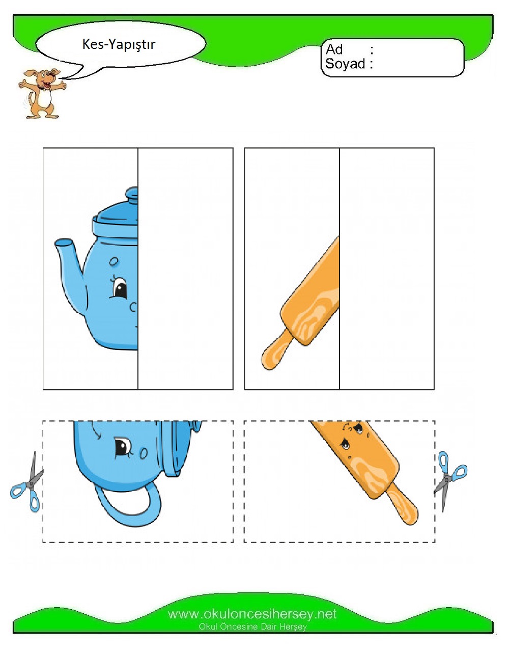 Kes Yapıştır Çalışmaları