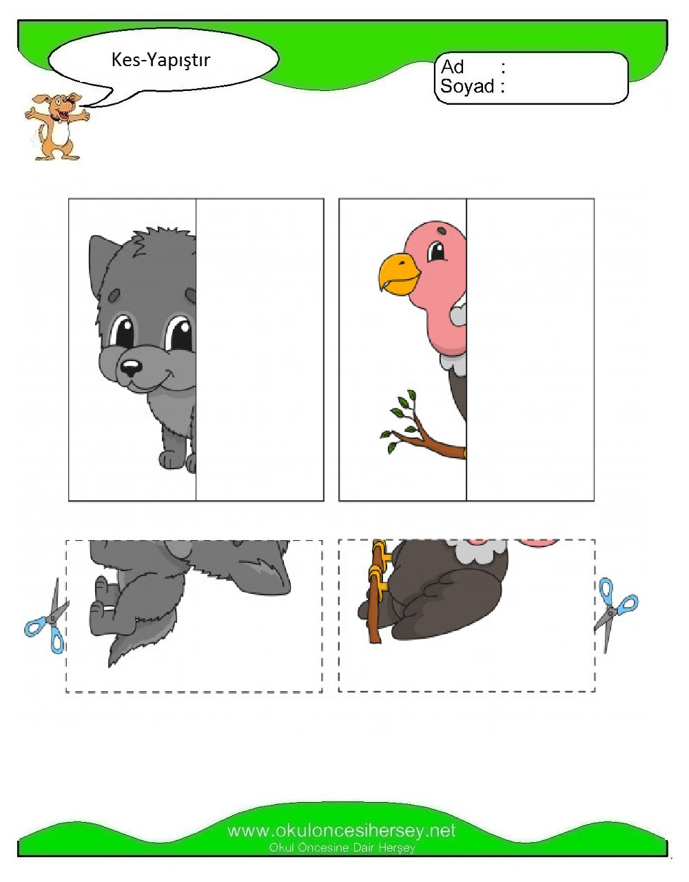 Kes Yapıştır Çalışmaları