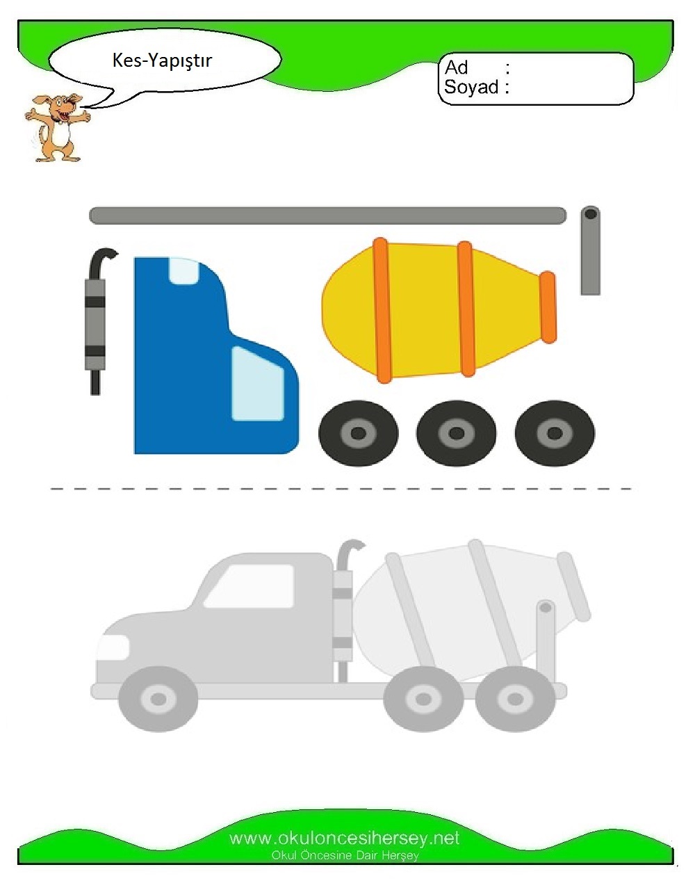 Kes Yapıştır Çalışmaları